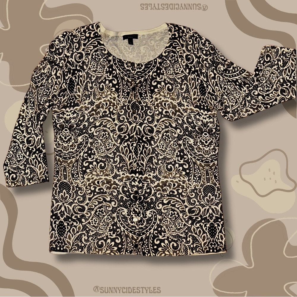 Talbot’s Brown/Cream Cardigan